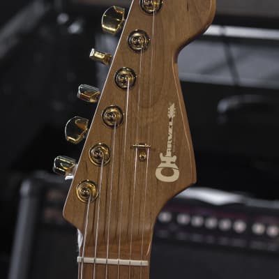 Charvel Pro-Mod DK24 HH 2PT CM Poplar Burl Transparent Black Burst Electric Guitar image 5