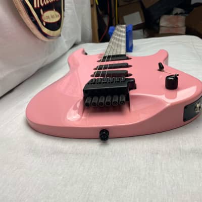 Kiesel Osiris Headless 6-string SSS Guitar with Gig Bag 2021 - Pink image 10