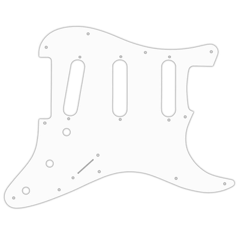 WD Pickguard Old Style 11-Hole Strat Matte White STSRV-1102TM | Reverb