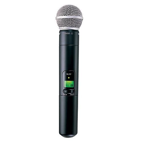 Shure SLX2 Handheld Transmitter with SM58 Element (for SLX Wireless Systems) image 1