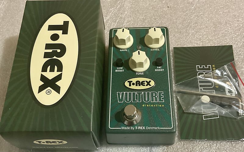 T-Rex Vulture Overdrive Distortion - Mint In Box Green image 1