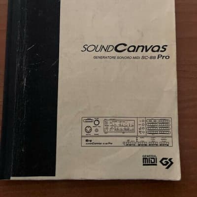  Manuale D'uso Sound Canvans Sc 88 Pro Roland