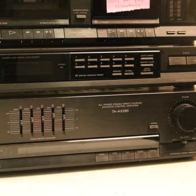 Sony TA-AX285, JX285, PS-LX285, Amp, Record Turn Table, Tuner + Broken Cassette image 9