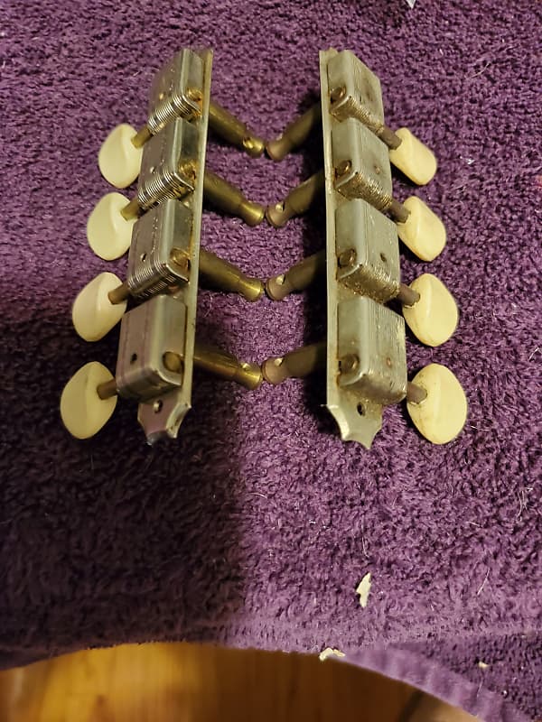 Kluson Mandolin Dual Line Tuners 1960's Nickel And Chrome Reverb