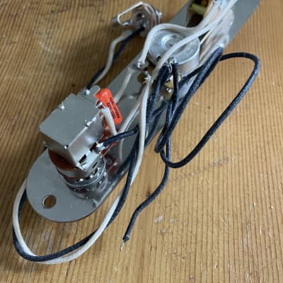 Fender Telecaster Wiring Harness Upgrade 250k CTS Pots .022 Orange Drop Cap Oak Grigsby Switch PUSH/PULL Series/Parallel image 8