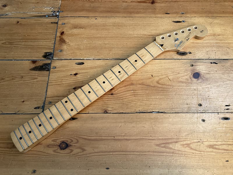 Vintage 90's Fender Squier Series Strat Silver Logo MIK