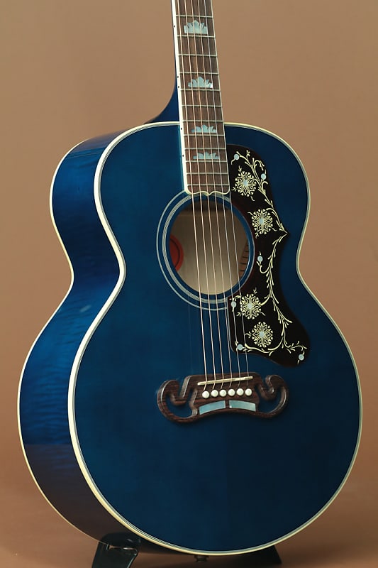 Gibson J-200 Parlor Custom Viper Blue | Reverb