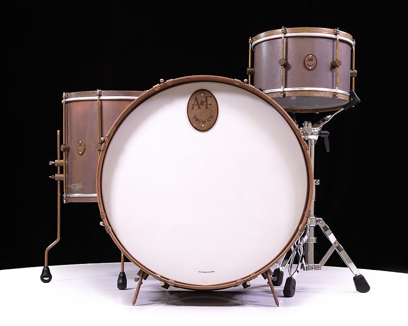 A&F Drums 3pc Royal Brass Kit | Reverb