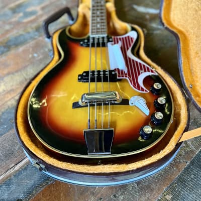EKO Florentine Bass guitar 1960’s - Sunburst original vintage italy vox image 3
