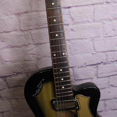 Vintage 1960's Meazzi Hollywood "Old Jazz" HollowBody Electric RARE image 3