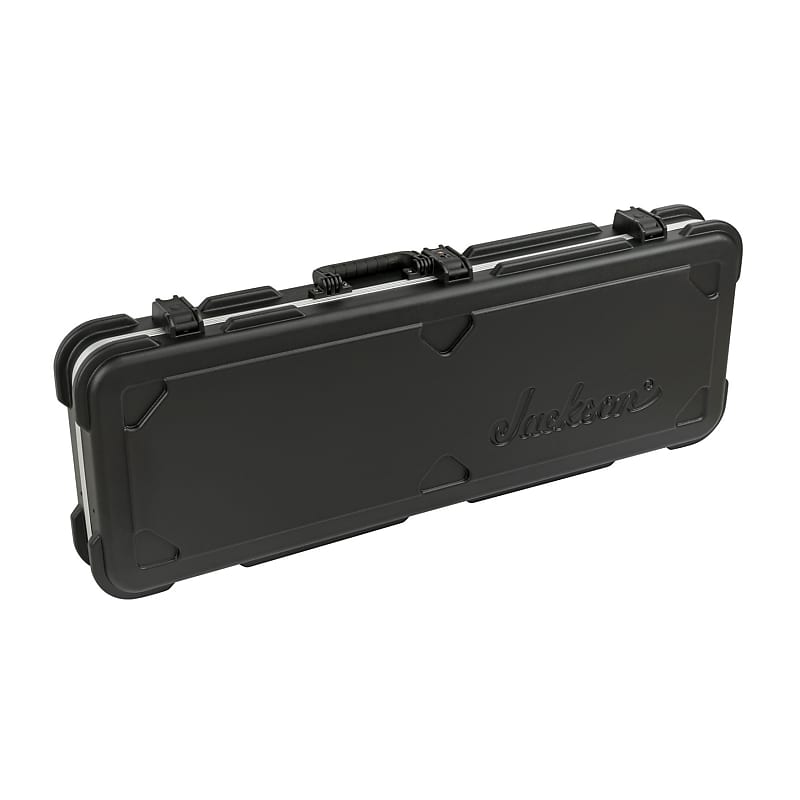 Jackson Heavy Duty, Molded Plastic and Secure Multi-Fit Molded Case for Dinky and Soloist Guitars with Heavy-Duty Aluminum Channeling and TSA Locking Latches (Black) image 1