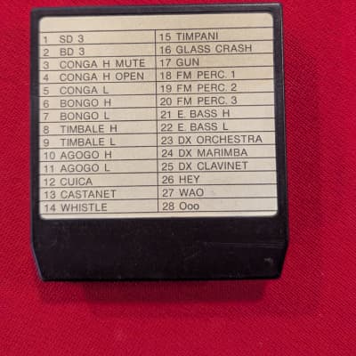 Yamaha RX5 ROM Cartridge 1980's - Black image 2