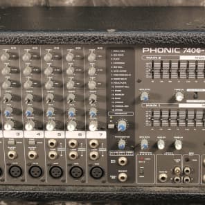 Phonic Powerpod 740 Plus 2X220W 7-Channel Powered Mixer with