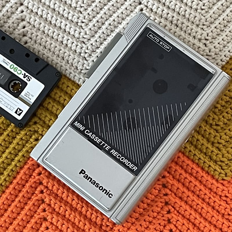 Tape Junkies on X: Vintage 1976 Panasonic Mini Cassette Tape Recorder  Player RQ-314S   / X