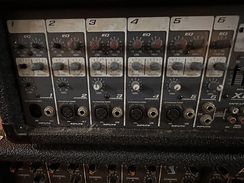 Peavey XR 560 Mixer Amp + Peavey 112TLS with Tripod Reverb