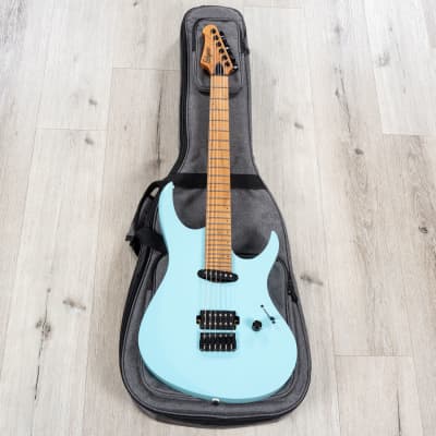 Balaguer Select Diablo Retro 27-Fret Guitar, Roasted Maple Fretboard, Hardtail, Cerulean Blue image 10