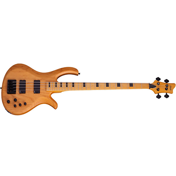 Schecter Riot-4 Session 4-String Active Bass Aged Natural Satin image 1