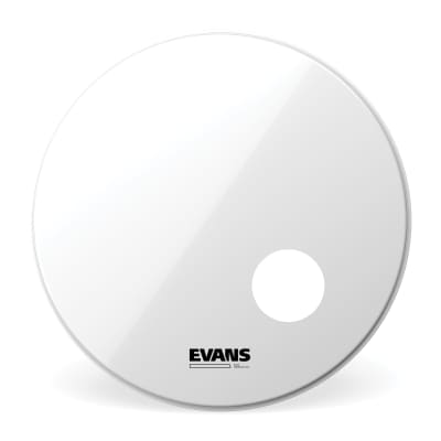 Evans EQ3 Resonant Smooth White Bass Drum Head, 18 Inch image 1