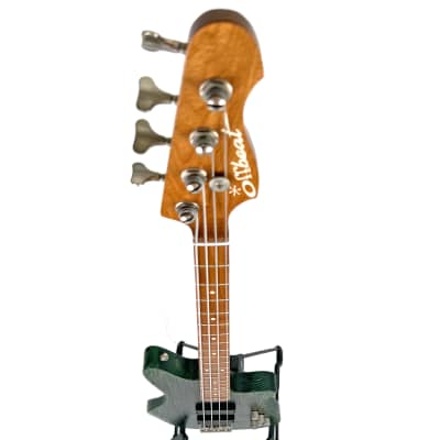 Offbeat Guitars "Jacqueline" aka "Jax" 32" Medium Scale Bass in Emerald City Eclipse with Active EMG Pickups image 12