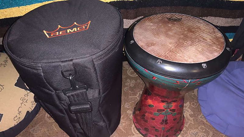 Pro Quality Remo Ergo Soloist 10 Doumbek Darbuka w Emerald Artwork