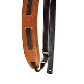 Souldier  Plain Saddle Guitar Strap Red Strap / Brown Pad *Free Shipping in the USA* image 2