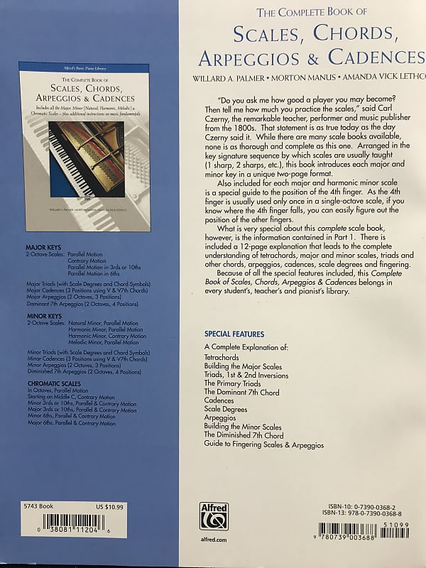 The Complete Book of Scales, Chords, Arpeggios & Cadences Reverb