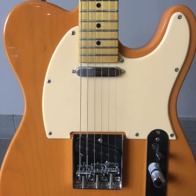 Monterey Tele Shape Electric Guitar In Transparent Caramel image 3