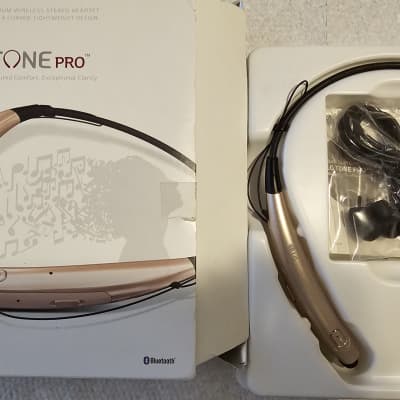 LG Tone PRO HBS-770 WIRELESS HEADSET IN ORIGINAL PACKAGING 2016 - Gold image 1