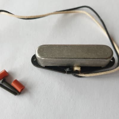 Telecaster guitar relic antique silver alnico 5 neck pickup image 2