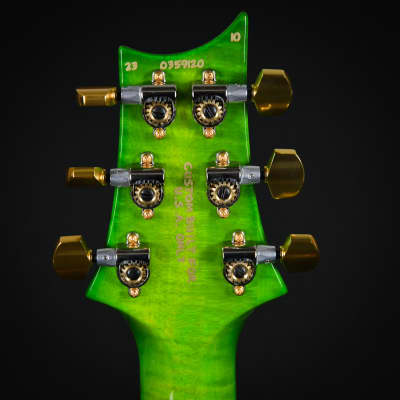 PRS Wood Library Custom 24 Fatback Quilt Maple 10 Top Stained Flame Maple Neck Brazilian Rosewood Eriza Verde 2023 (0359120 ) image 7