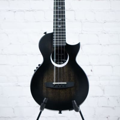 Enya Taimane Signature Moon 5-String Tenor AcousticPlus®  Ukulele Black for sale