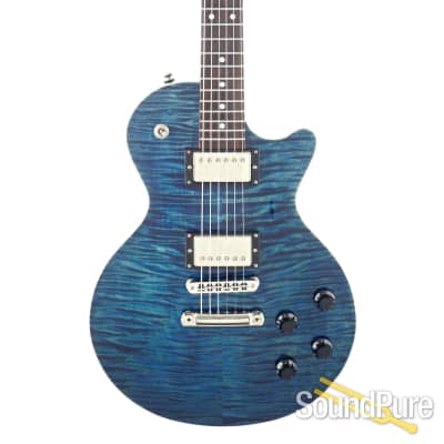 Tuttle Carve Top Standard 2.0 Trans Blue Guitar #11 - Used for sale