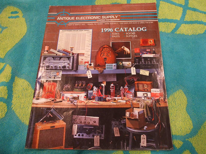 ANTIQUE ELECTRONIC SUPPLY 1996 catalog flyer tubes and more Reverb
