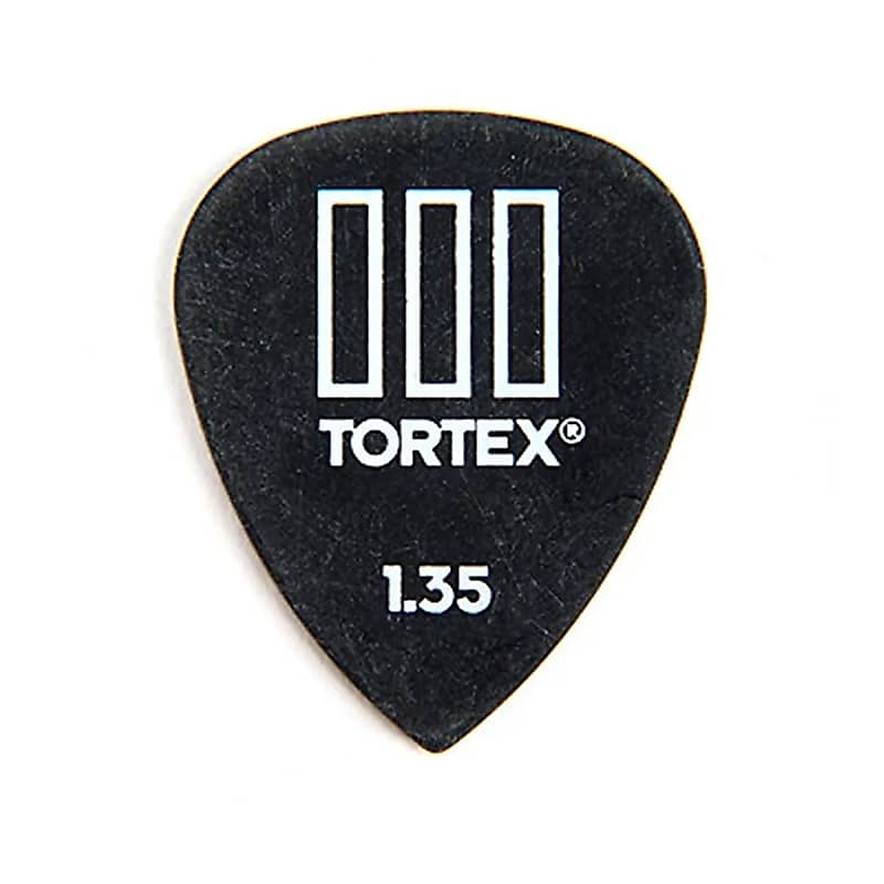 Dunlop 462P135 Tortex III 1.35mm Guitar Picks (12-Pack) image 1