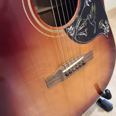 1992 Gibson Hummingbird In Cherryburst image 4