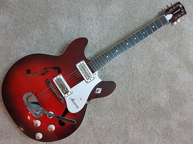 Original 1970 Harmony Rocket H56 1 Archtop Electric Vintage Made In USA F 70
