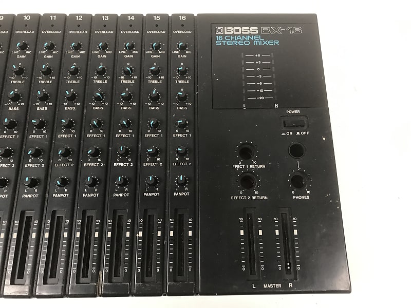 配信機器・PA機器・レコーディング機器 BOSS BX-16 16CHANNEL STEREO MIXER BOSS BX-16 16チャンネルミキサー - メルカリ