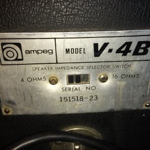 Ampeg V4B 2 X 15 cab 1972 Original image 6