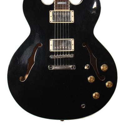 TMG Theo Black Semi-Hollow Electric Guitar for sale