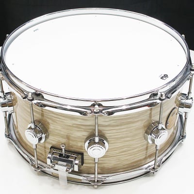 DW Jazz Series Cherry/Gum 6.5" x 14" Snare Drum w/ VIDEO! Creme Oyster FinishPly image 3