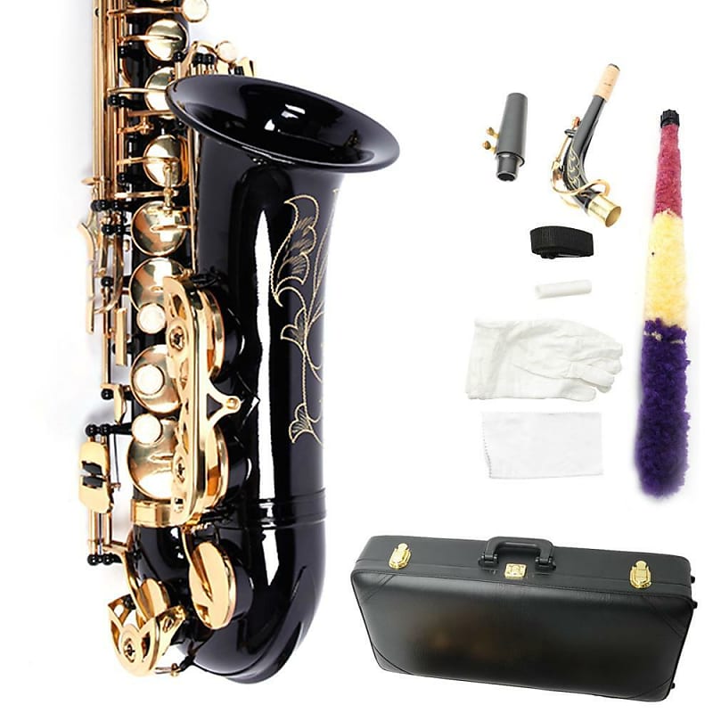Ktaxon Professional Band Eb Alto Sax Saxophone Paint Gold w/ Case & Accessories image 1