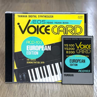 Yamaha YS100 / YS200 / TQ5 / B200 / V50 ROM Card // RCD-103 European Collection