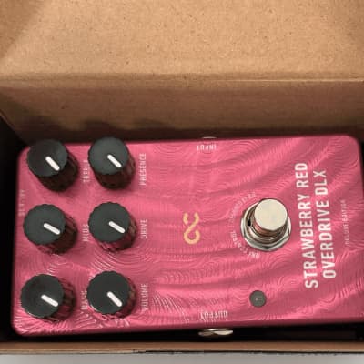 One Control Strawberry Red 4K Overdrive Pedal for sale