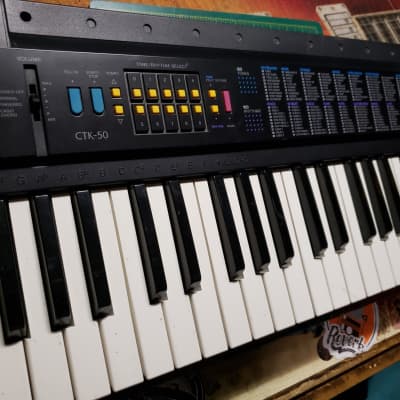 Vintage Casio CTK 50 Keyboard w 100 Tones 100 Rhythms Chord Reverb