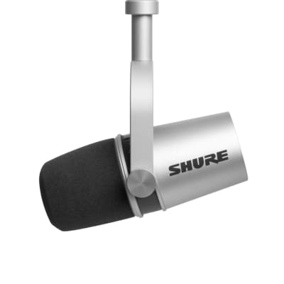 Shure MV7 Dynamic USB Podcast Microphone Silver image 6