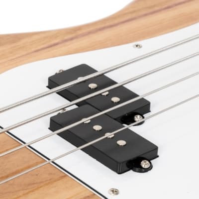 Glarry Fretless Precision Bass 2021 Burlywood image 7