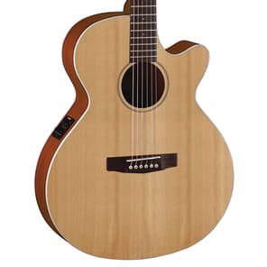 Cort SFX1F NS Solid Spruce Top/Mahogany Venetian Cutaway with Electronics Natural Satin