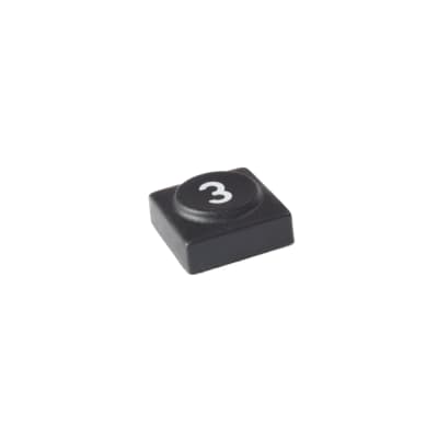 Oberheim - Xpander , Matrix 12 - Black panel switch cap with numeral '3'