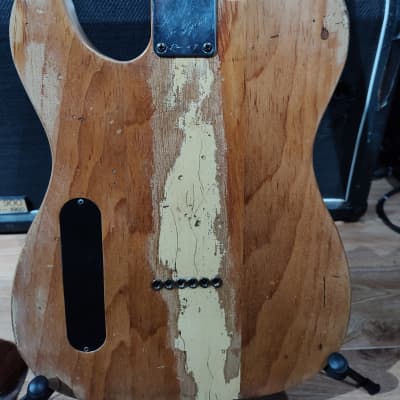 TG Guitars Custom Telecaster Gibson Firebird Style The Brothel Made from a Old Growth Pine door from  a 1880's Cleveland Brothel Room # 2 image 6
