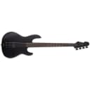 ESP LTD AP-4 Black Metal Bass, Macassar Ebony Fretboard, Black Satin